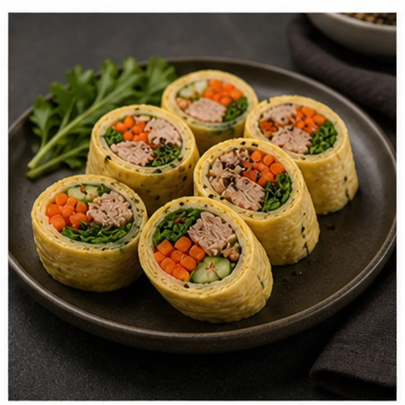 키토 김밥 가벼운 1인분 - 키토 김밥는 먹고 싶지만 부담은 줄이고 싶을 때, 310kcal 내외로 맞춘 한식 대체 레시피