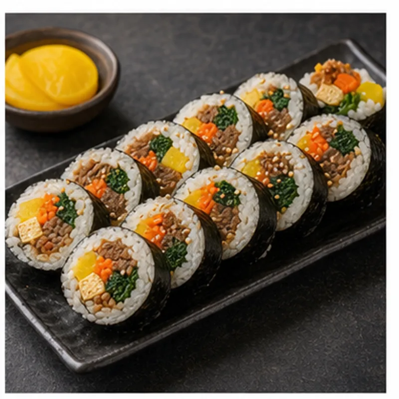 김밥 가벼운 1인분 - 김밥는 먹고 싶지만 부담은 줄이고 싶을 때, 390kcal 내외로 맞춘 한식 대체 레시피