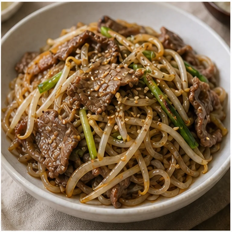 차돌숙주 곤약볶음 가벼운 1인분 - 차돌숙주 곤약볶음는 먹고 싶지만 부담은 줄이고 싶을 때, 310kcal 내외로 맞춘 한식 대체 레시피