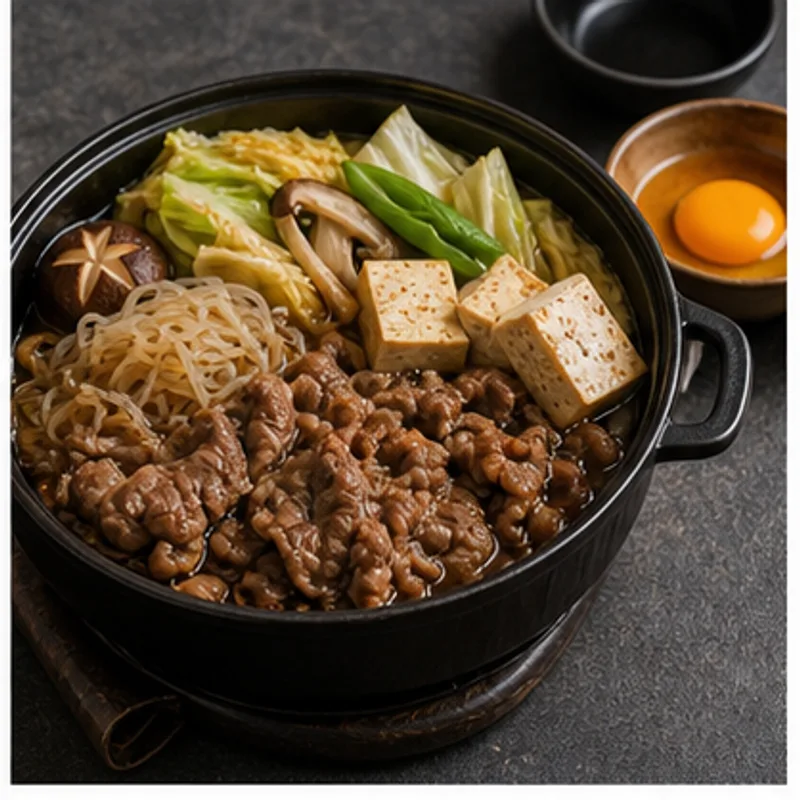 스키야키 가벼운 1인분 - 스키야키는 먹고 싶지만 부담은 줄이고 싶을 때, 290kcal 내외로 맞춘 일식 대체 레시피