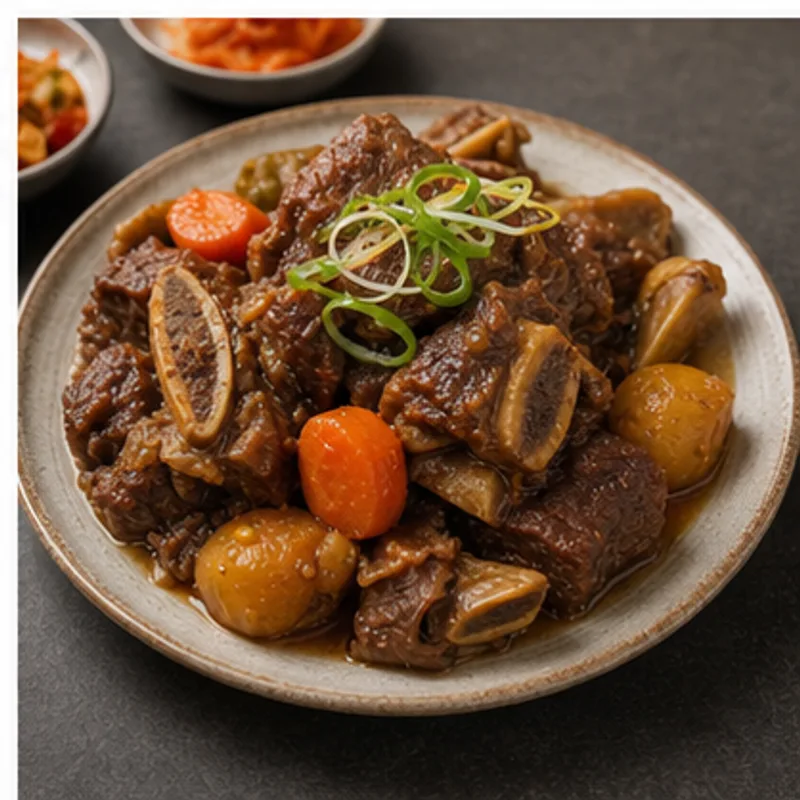 갈비찜 가벼운 1인분 - 갈비찜는 먹고 싶지만 부담은 줄이고 싶을 때, 420kcal 내외로 맞춘 한식 대체 레시피