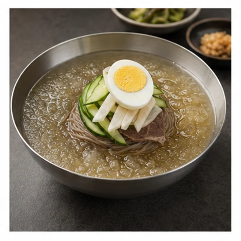 냉면 가벼운 1인분 - 냉면는 먹고 싶지만 부담은 줄이고 싶을 때, 360kcal 내외로 맞춘 한식 대체 레시피