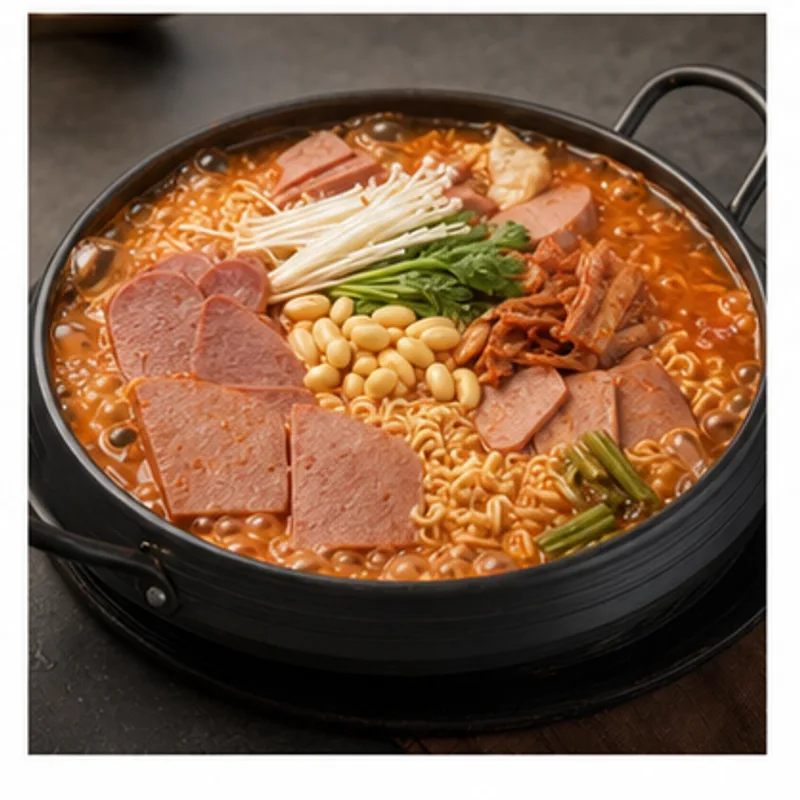 부대찌개 가벼운 1인분 - 부대찌개는 먹고 싶지만 부담은 줄이고 싶을 때, 270kcal 내외로 맞춘 한식 대체 레시피