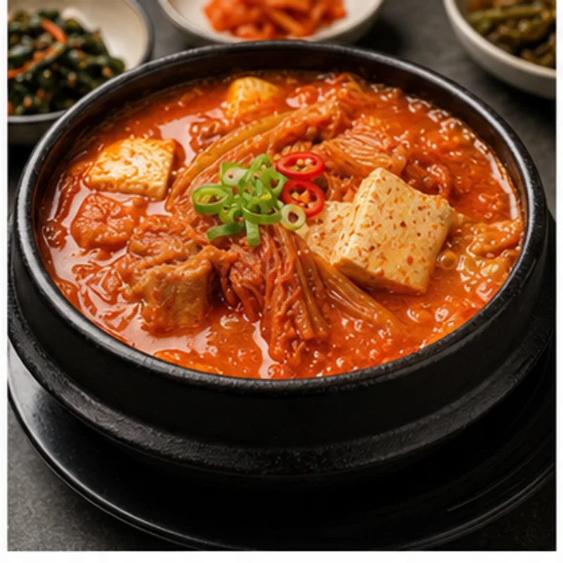 김치찌개 가벼운 1인분 - 김치찌개는 먹고 싶지만 부담은 줄이고 싶을 때, 270kcal 내외로 맞춘 한식 대체 레시피