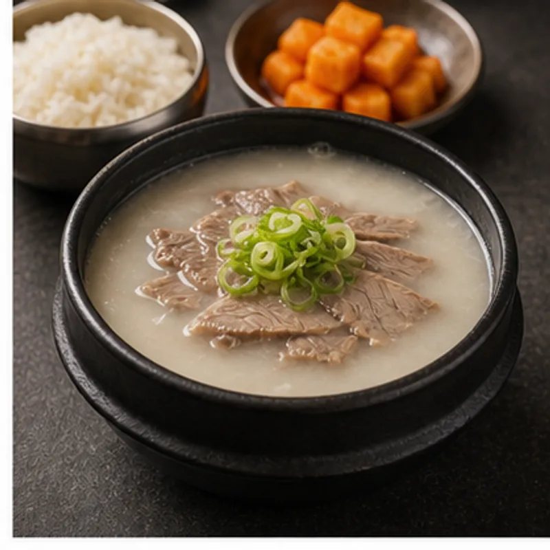 설렁탕 가벼운 1인분 - 설렁탕는 먹고 싶지만 부담은 줄이고 싶을 때, 240kcal 내외로 맞춘 한식 대체 레시피