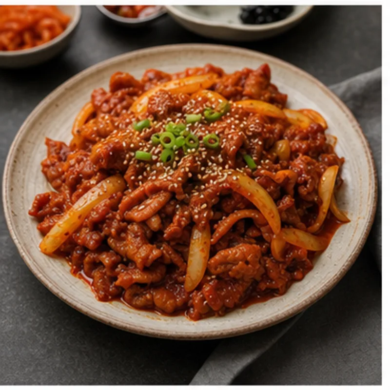 제육볶음 가벼운 1인분 - 제육볶음는 먹고 싶지만 부담은 줄이고 싶을 때, 470kcal 내외로 맞춘 한식 대체 레시피
