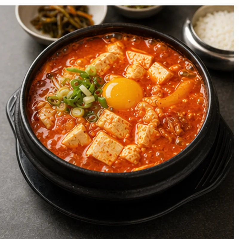 순두부찌개 가벼운 1인분 - 순두부찌개는 먹고 싶지만 부담은 줄이고 싶을 때, 210kcal 내외로 맞춘 한식 대체 레시피